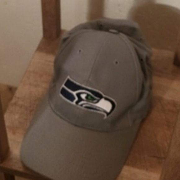 Vintage NFL Football Seattle Seahawks Budweiser Baseball Stretch Hat Cap Gray - Picture 7 of 7